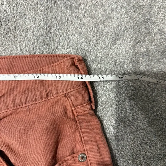 90’s Baggy Aeropostale Rust Orange Distressed Straight Jeans, Women’s 4R - Picture 5 of 12